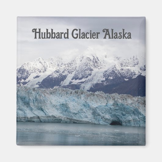 Hubbard Gletsjer Alaska Magnet Magneet (Voorkant)