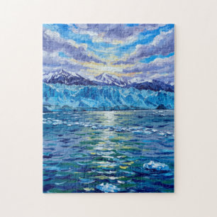 Hubbard Gletsjer Alaska Puzzel