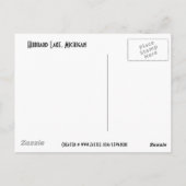 Hubbard Lake Sunset Briefkaart (Achterkant)