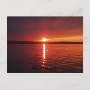 Hubbard Lake Sunset Briefkaart