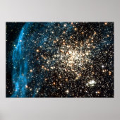 Hubble afbeeldingen opmerkelijk dubbel cluster poster (Voorkant)
