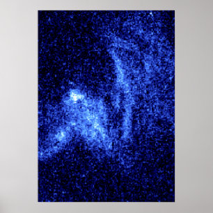 Hubble-beeld van stellaire boegschok poster