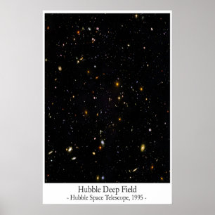 Hubble Deep Field Poster – Iconische Hubble Ruimte