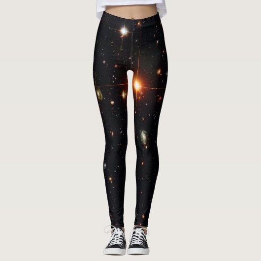 HUBBLE DEEP SPACE ASTROFOTO LEGGINGS (Voorkant)