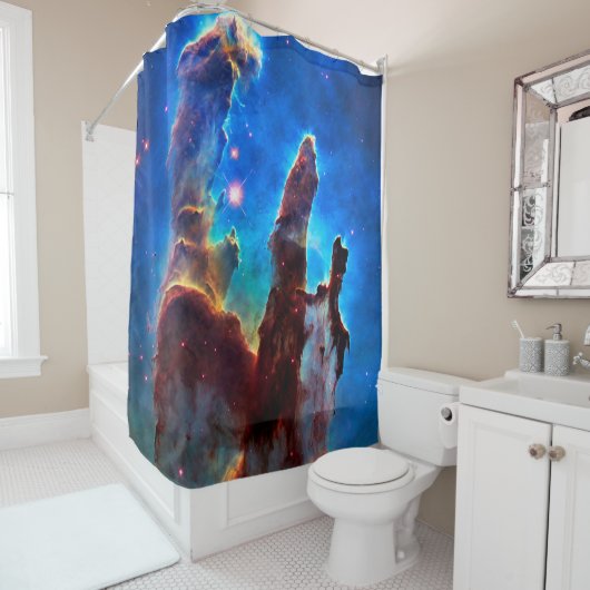 Hubble Eagle Nebula Shower Curtain Douchegordijn (In situ)