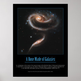 HUBBLE - EEN ROOS VAN GALAXIES POSTER