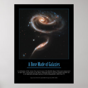 HUBBLE - EEN ROOS VAN GALAXIES POSTER