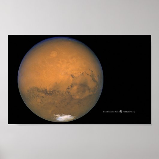 Hubble Foto van Mars-Poster Poster (Voorkant)