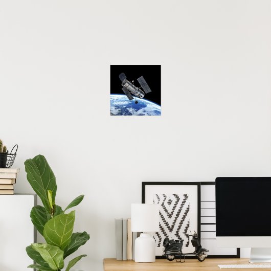 Hubble ruimtetelescoop in Earth Orbit NASA Photo Poster (Thuiskantoor)