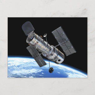 Hubble Ruimtetelescoop in een baan om de aarde NAS Briefkaart