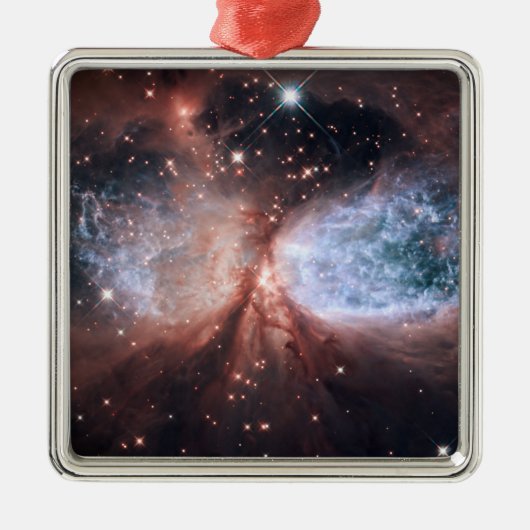Hubble Sneeuwengel Metalen Ornament (Voorkant)