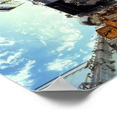 Hubble Space Telescope en astronauten Poster (Hoek)