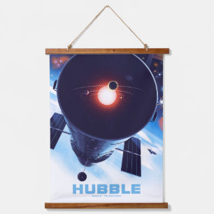 Hubble Space Telescope Poster. Hangend Wandkleed