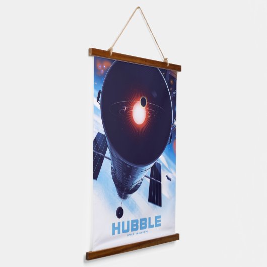 Hubble Space Telescope Poster. Hangend Wandkleed (Gebogen)