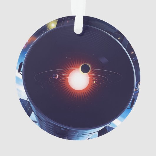 Hubble Space Telescope Poster. Ornament (achterkant)