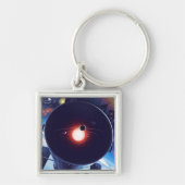 Hubble Space Telescope Poster. Sleutelhanger (Voorkant)