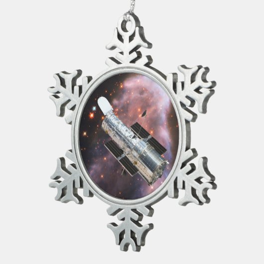 Hubble Space Telescope Tin Sneeuwvlok Ornament (Rechts)