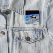 Hubble Space Telescope Vierkante Button 5,1 Cm (In situ)