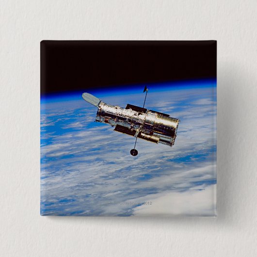 Hubble Space Telescope Vierkante Button 5,1 Cm (Voorkant)