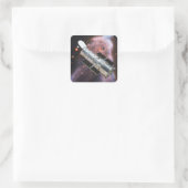 Hubble Space Telescope Vierkante Sticker (Tas)