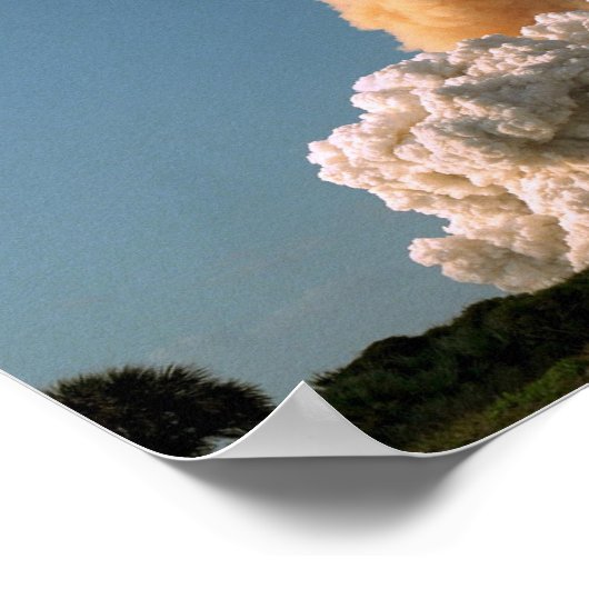 Hubble Space Telescope zet NASA op Poster (Hoek)