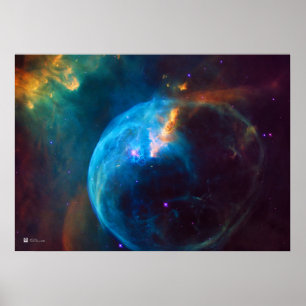 Hubble Telescoop: Bubble Nebula (2016), NGC 7635 Poster