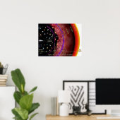 Hubble Telescope Ultra Deep Field Diagram Poster (Thuiskantoor)