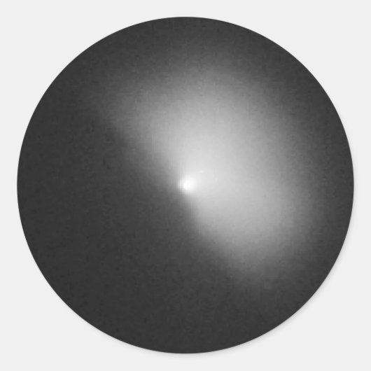 Hubble Uitzicht van Comet Tempel Ronde Sticker (Voorkant)