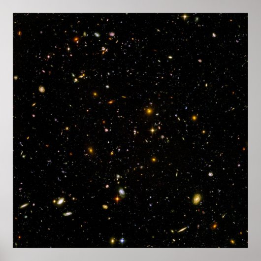 Hubble Ultra Deep Field Afbeelding Constellation F Poster (Voorkant)