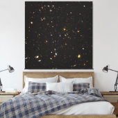 Hubble Ultra Deep Field Uitzicht van 10.000 sterre Canvas Afdruk (Insitu (Slaapkamer))