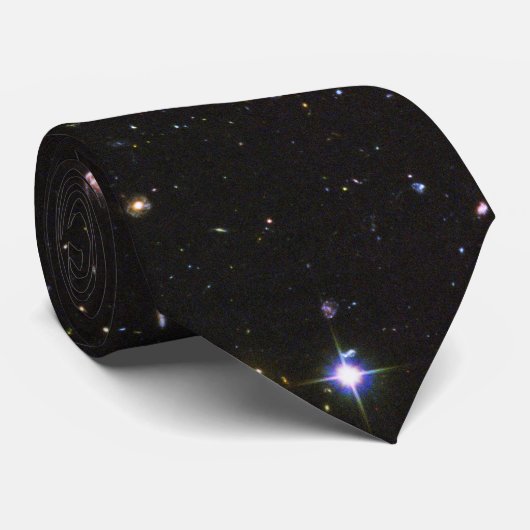 Hubble Ultra Deep Field Uitzicht van 10.000 sterre Stropdas (Opgerold)