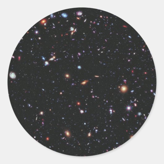 Hubble Xtreme Deep Field Ronde Sticker (Voorkant)