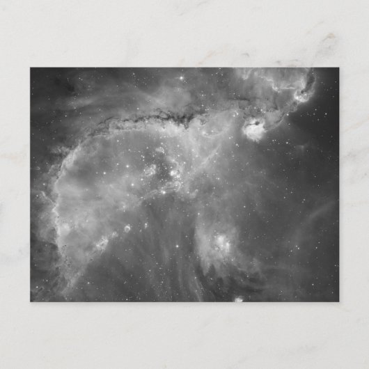 Hubble's Black and White Uitzicht of the Universe Briefkaart (Voorkant)