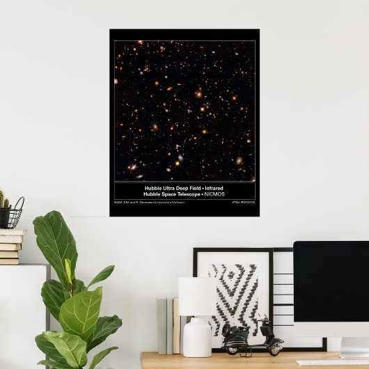 HubbleUltraDeepFieldInfrarood-2004-07b Poster (Thuiskantoor)