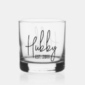 Hubby alcool verre cadeau d'anniversaire pour lui (Verso)