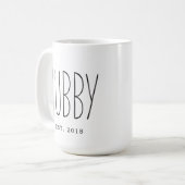 Hubby Custom Couple Mug Mariage Anniversaire Mug (Devant gauche)