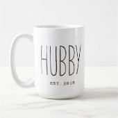 Hubby Custom Couple Mug Mariage Anniversaire Mug (Gauche)
