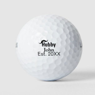 Hubby echtgenoot naam toevoegen datum jaar snor ee golfballen