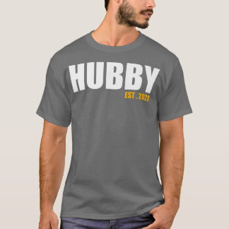 Hubby Est 2022 Funny Just Married Wedding Honeymoo T-shirt