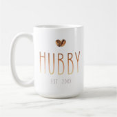 Hubby Est Coffee Mug Love Is Brewing Wedding Gift (Gauche)
