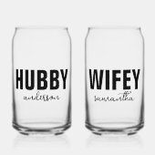Hubby et nom Wifey personnalisés (Recto)