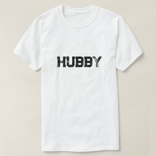 Hubby Grunge Custom Mannen T-Shirt (Design voorkant)