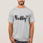 Hubby met een hart t-shirt (Voorkant)