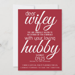 Hubby vraagt Wifey Out Kaart