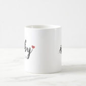 Hubby & Wifey Couple Mug (Personnaliser Hubby) (Centre)