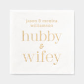 Hubby Wifey Mariage monogramme (Recto)
