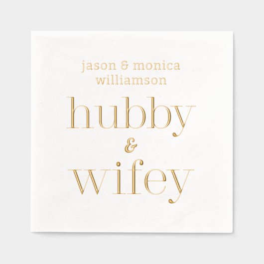 Hubby Wifey Mariage monogramme (Recto)