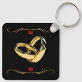 Hubby Wifey Wedding Jubileum Gift Sleutelhanger (Achterkant)