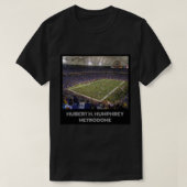 Hubert H Humphrey Metrodome Fited Scoop T-shirt (Design voorkant)