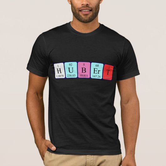 Hubert periodiek table name shirt (Voorkant)